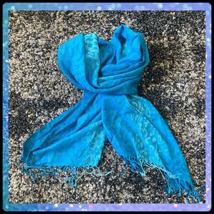 Woman’s Scarf - Blue Leopard